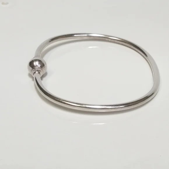 EDEN Hand Arts Cape Cod Sterling Silver Bangle Bracelet fits 7 to 7 1/2 wrists - Picture 6 of 11